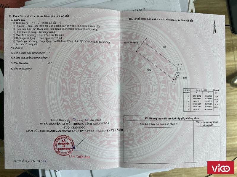 Mặt Biển Du Lịch Bắc Vân Phong Chỉ 990 Ngàn/m2.