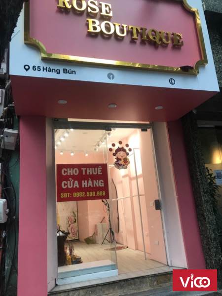 Cho thuê cửa hàng đẹp chính chủ mặt phố hàng bún đầu Phan Đình Phùng.