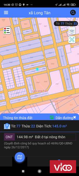 Tôi cần bán 2 lô đất tại xã long tân, nhơn trạch. tờ 69/65