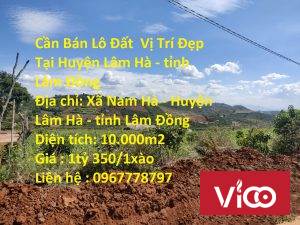 Cần Bán Lô Đất Vị Trí Đẹp Tại Huyện Lâm Hà tỉnh Lâm Đồng