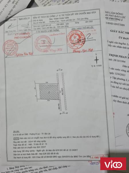 Cần tiền gấp bán lô đất nền biệt thự. Phường BLao, TP Bảo Lộc