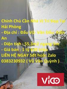 Chính Chủ Cần Nhà Vị Trí Đẹp Tại Hải Phòng