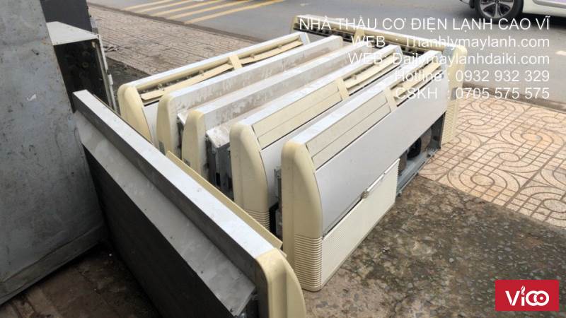 Thu máy lạnh cũ khách sạn Bình Thạnh