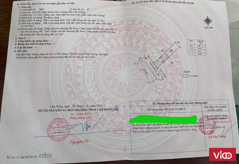 Bán đất (5x28 72m2 thổ cư) trung tâm Cổng vàng Cư Xá Liên hiệp