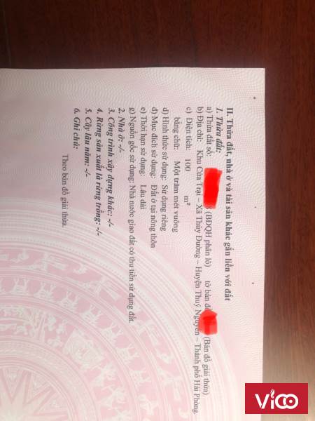 Bán nhanh lô đất Cửa Trại, Thủy Nguyên, Hải Phòng, giá tốt nhất dự án 083.209.6668