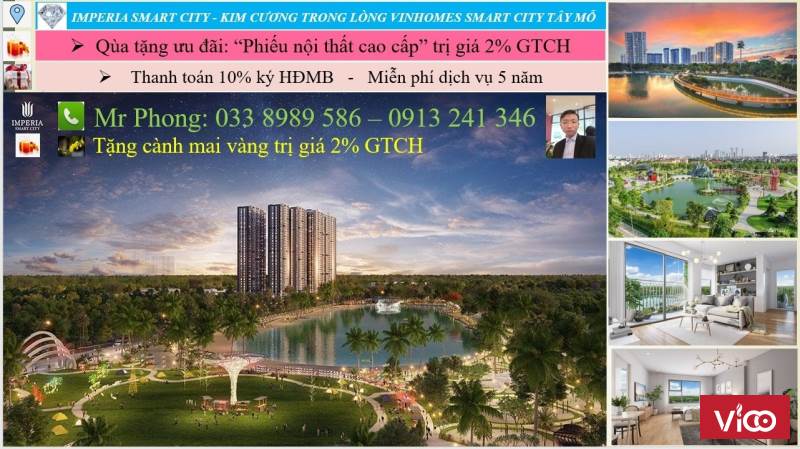 IMPERIA SMART CITY, vị trí Kim Cương hưởng trọn toàn bộ tiện ích khu đô thị Vinhomes Smart City