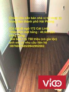 Chính chủ cần bán nhà vị trí vàng tại trung tâm thành phố Hải Phòng