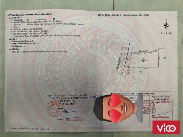 Bán 7.650m đất 2 mặt tiền đường ĐT 725 giá đầu tư