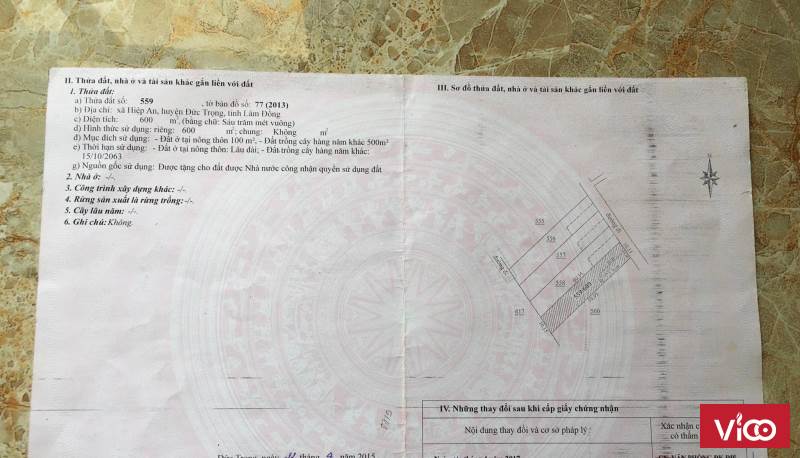 Chính chủ bán lô đất xã Hiệp An huyện Đức Trọng Lâm Đồng, cách Đà Lạt 25 phút đi xe