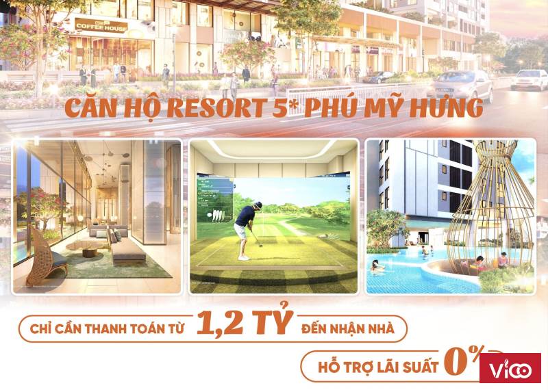 Chỉ cần trả trước từ 1,2 tỷ (20%) sở hữu ngay căn hộ 5 trung tâm đô thị Phú Mỹ Hưng Q.7