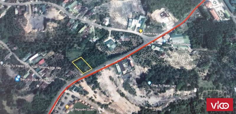 Bán đất!!! Diện tích 1.043m2 đất CLN (25m mặt tiền).