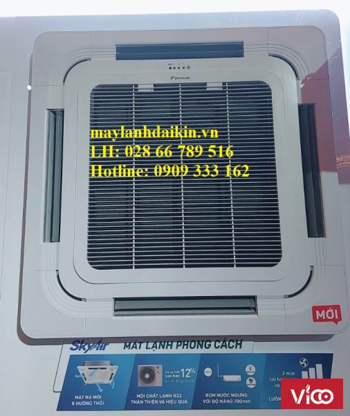 Điều hòa âm trần bốn hướng thổi Gas R410 thân thiện môi trường