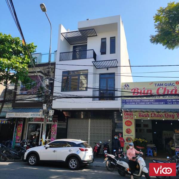 Bán nhà 3 tầng mặt tiền đường Dũng Sĩ Thanh Khê Đà Nẵng Giá sụp hầm 9 tỷ 5. Đối diện Trường cao