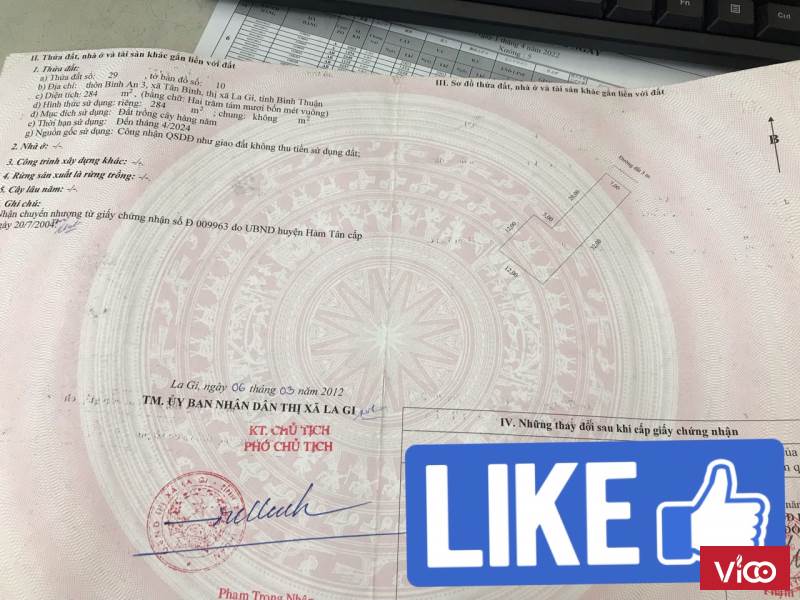 CHỦ CẦN BÁN GẤP LÔ ĐẤT ĐƯỜNG NGUYỄN CHÍ THANH THỊ XÃ LAGI TỈNH BÌNH THUẬN.