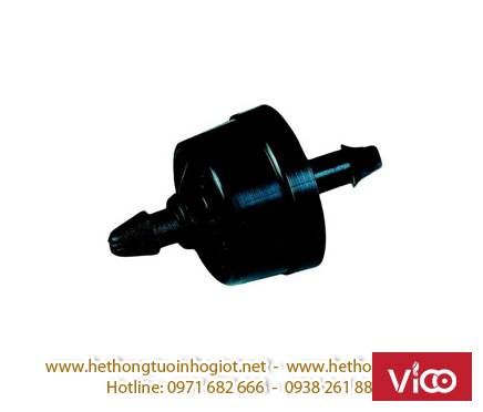 Đầu tưới nhỏ giọt bù áp, dây tưới nhỏ giọt bù áp, que cắm nhỏ giọt bù áp, chia 2 bù áp, chia 4 bù áp