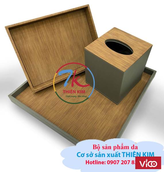 Chỗ làm hộp da đựng khăn giấy, nơi làm hộp da đựng rượu, nhận làm khay bọc da,