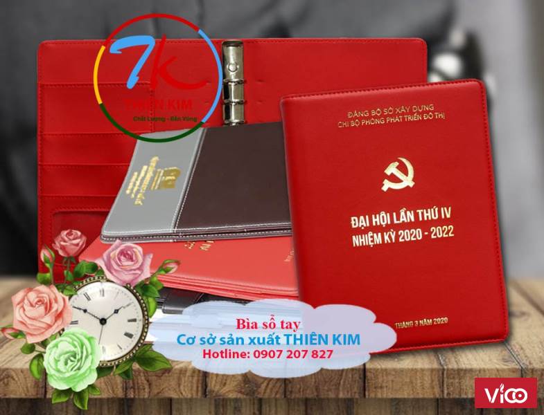 Xưởng chuyên sản xuất bìa sổ tay da, in quyển sổ da cầm tay, nhận làm bìa sổ da a4,