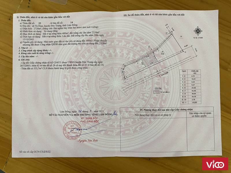 Cần bán 11 lô đất View hồ Thuỷ Điện Đại Ninh