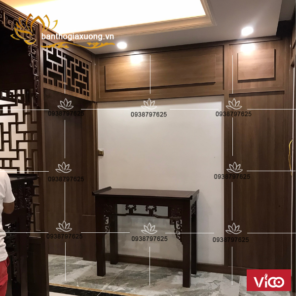 Mẫu vách ngăn phòng thờ đẹp, chất lượng