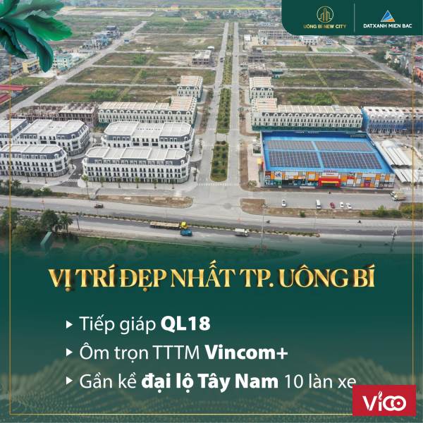 5 cơ hội cuối sở hữu Shophouse cạnh Vincom Uông Bí giá chỉ bằng 60% giá dự án xung quanh
