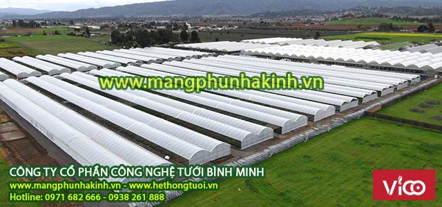 Vật tư thiết bị nhà kính, màng nhà kính Politiv Israel, nhà kính nông nghiệp.
