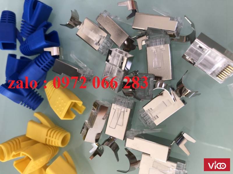 Đầu chụp mạng Cat6ACAT7 Chuyên dùng cho cáp mạng Cat6A