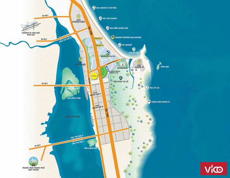 Đất ven biển Quy Nhơn Kỳ Co Gateway Quy hoạch đồng bộ Hạ Tầng Hoàn Thiện