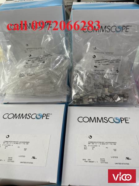 Hạt Mạng Commscope MP6ASB1 621119813 Modular Plug, Category 6, Shielded