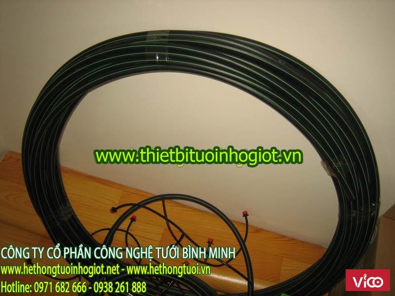 Ống pe 16mm, ống pe 20mm, ống pe 4.6mm, ống mềm tưới nhỏ giọt azud