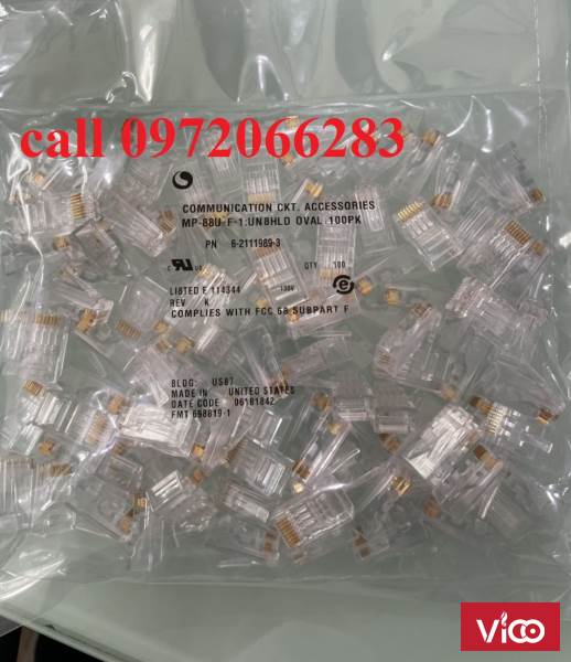 Đầu bấm hạt mạng cat6 COMMSCOPE PN 621119893 loại 1 mảnh