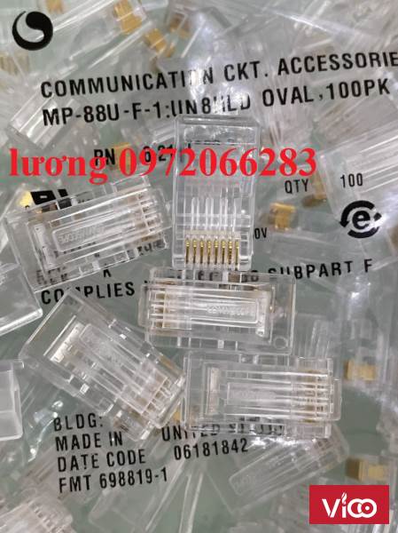 Đầu bấm hạt mạng cat6 COMMSCOPE PN 621119893 loại 1 mảnh