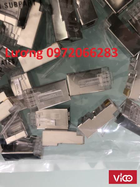 Hạt Mạng Cat6 FTP Commscope chống nhiễu Shielded 8 Position Modular Plug mã 65695303