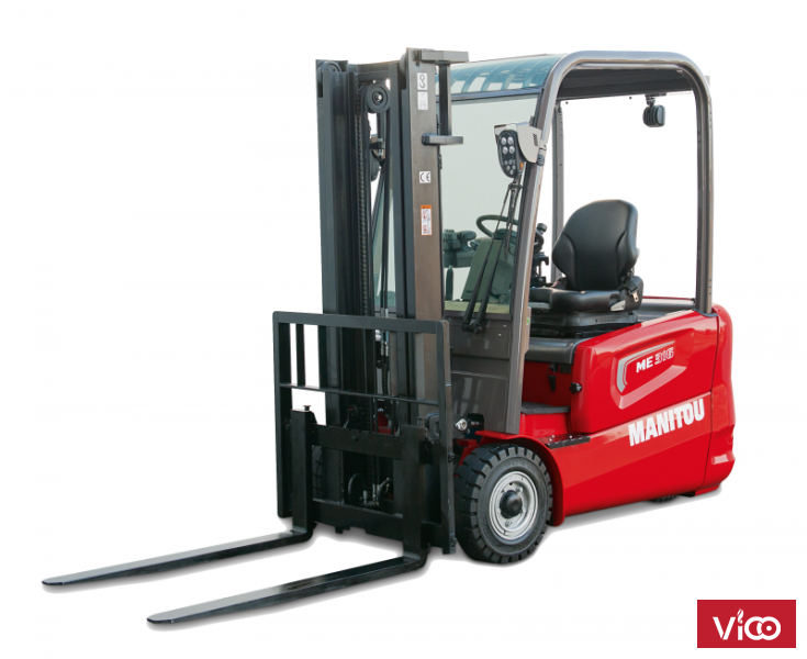 Xe nâng điện 3 bánh manitou 1.5 tấn 1.8 tấn chiều cao nâng 3m mới