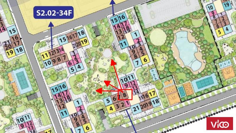 Cần Bán Căn Hộ RAINBOW 2PN S205 Góc Nội Khu Vinhomes Grand Park Quận 9