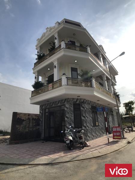 Bán nhà tại tân đông hiệp, Dĩ An, giá 6,8 tỷ, 77m2x3T, nhà mới 2 mặt tiền có gara ô tô