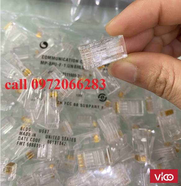 Đầu bấm hạt mạng cat6 COMMSCOPE PN 621119893 loại 1 mảnh