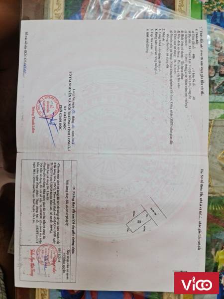 Bán lô đất tại xã Thạnh Lợi, huyện Bến Lức, Long An.