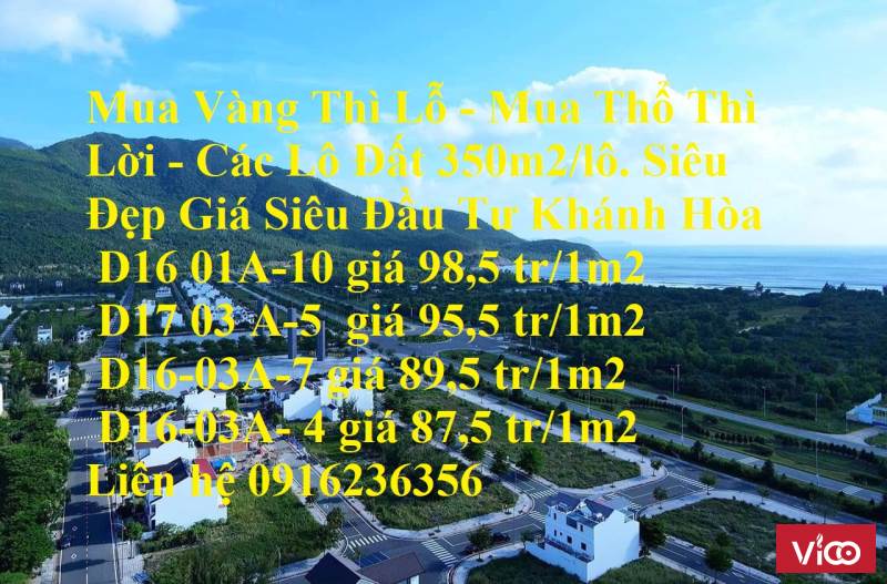Mua Vàng Thì Lỗ Mua Thổ Thì Lời Các Lô Đất 350m2/lô. Siêu Đẹp Giá Siêu Đầu Tư