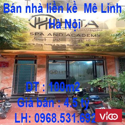 Tiêu đề Bán nhà liền kề 100m2 tại Đại Thịnh Mê Linh Hà Nội