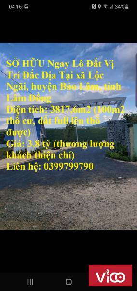 SỞ HỮU Ngay Lô Đất Vị Trí Đắc Địa Tại Bảo Lâm, Lâm Đồng