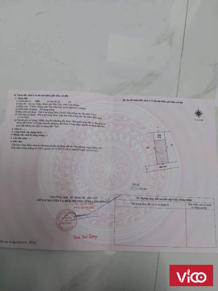 Chính Chủ Cần Bán Lô Đất Đẹp Xã Lộc Châu Tp Bảo Lộc , Lâm Đồng