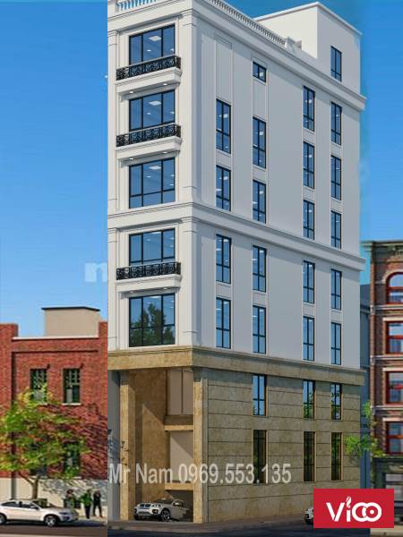 Cho Thuê Gấp Tòa Văn Phòng 9 Tầng Mặt Phố Tô Vĩnh Diện.MT 5m. Lô Góc. Giá 90tr/th