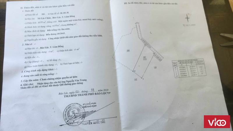 Chính chủ gửi bán mảnh đất 2 mặt tiền Phan huy Ích Lộc Châu ngay đồi cừu.