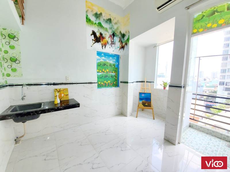 Cho thuê căn hộ dịch vụ 6 tầng 47 phòng tiện nghi Âu Dương Lân F3 Q8 giá 160Tr/Tháng