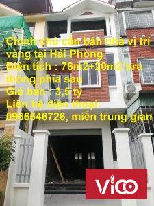Chính chủ cần bán nhà vị trí vàng tại Hải Phòng