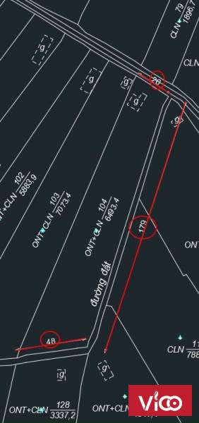 Bán nhanh lô đất 3 mặt tiền đường giá rẻ sẵn 100m thổ cư tại Lộc An