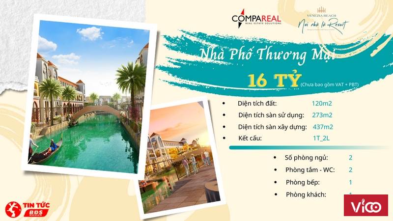 GIÁ BÁN VENEZIA HOME RESORT RA SAO HOTLINE 0909434409