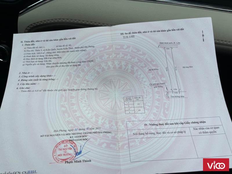 Mở bán lô đất Hoa Hậu tại mặt đường tại Kiến Quốc Kiến Thụy Hải Phòng