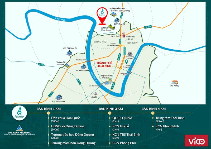 Green park Đông Hưng 1 vốn 4 lời