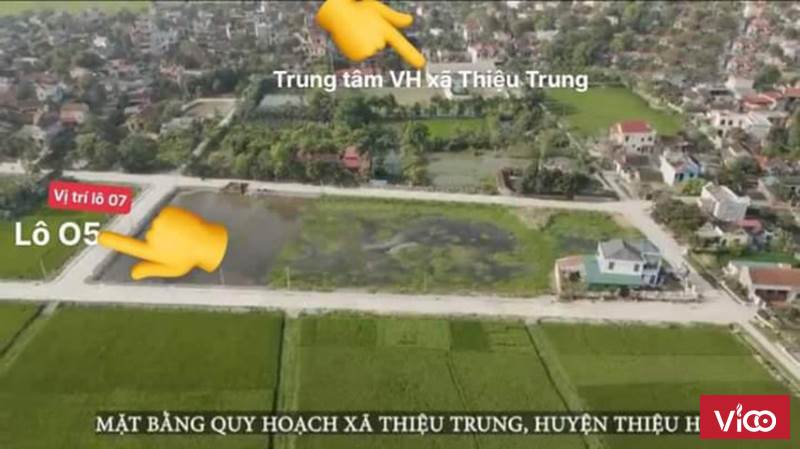 BÁN GẤP LÔ ĐẤT CHÍNH CHỦ 156M2 XÃ THIỆU TRUNG, HUYỆN THIỆU HÓA, THANH HÓA.